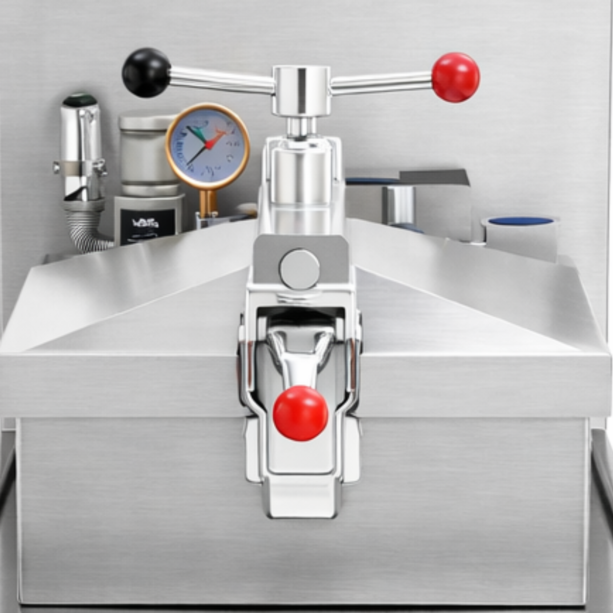 Friteuza electrica sub presiune profesionala cu sistem de filtrare, inox, panou de control digital, capacitate 24 litri - 1