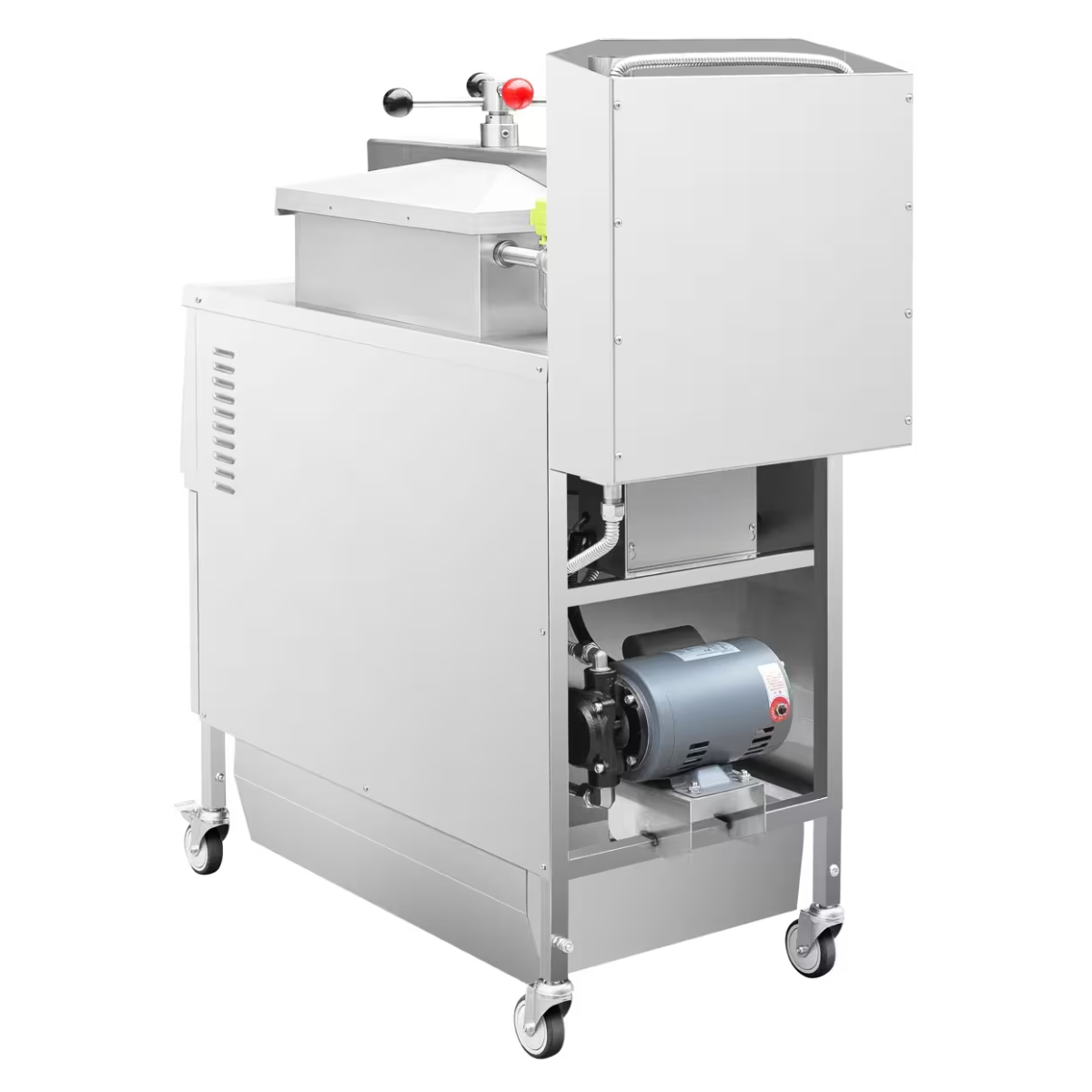 Friteuza electrica sub presiune profesionala cu sistem de filtrare, inox, panou de control digital, capacitate 24 litri - 9