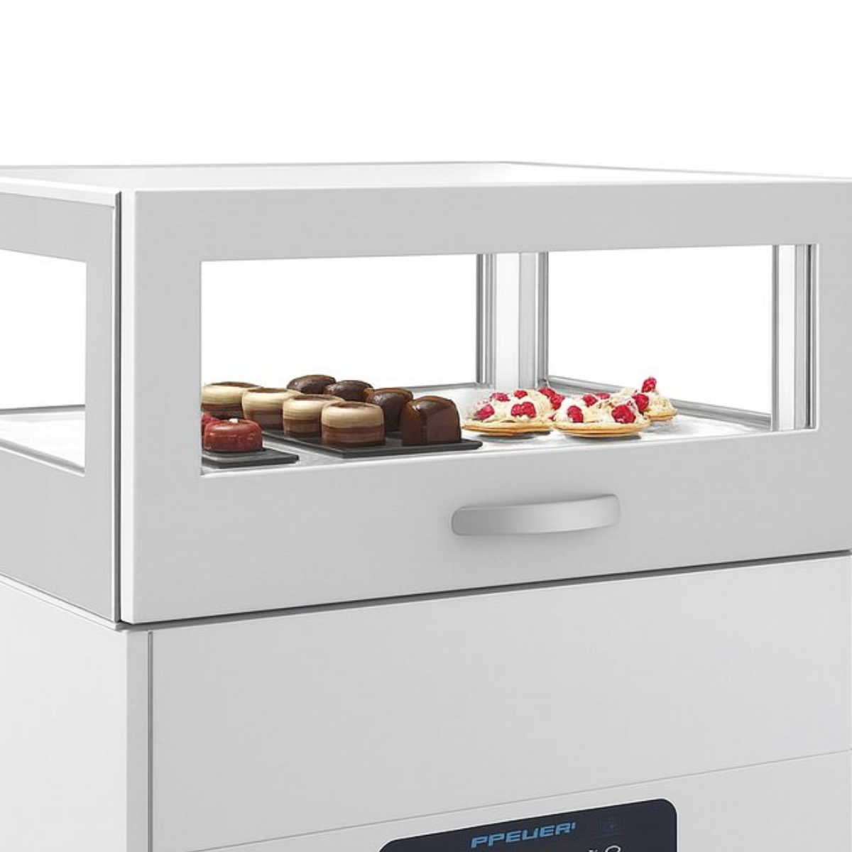 Vitrina frigorifica orizontala Frenox, 1 sertar, ciocolata, prajituri si cofetarie, 90 LT, 90*70*110 cm - 3