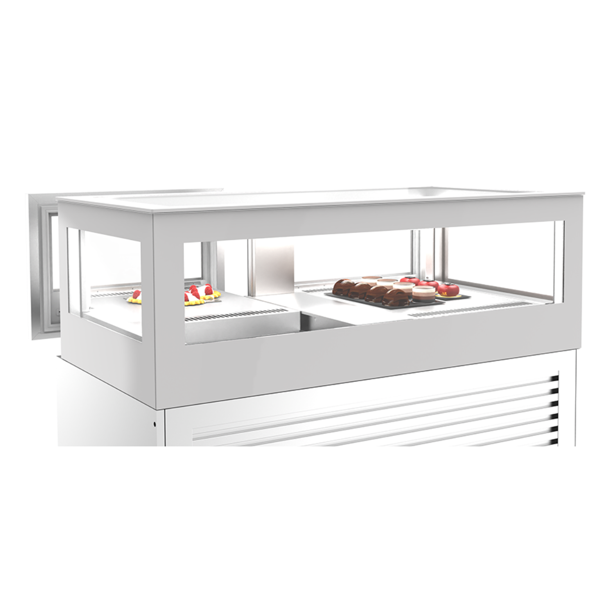 Vitrina frigorifica orizontala, 2 sertare Frenox, ciocolată și praline, 130 LT, 130*70*110 cm - 4