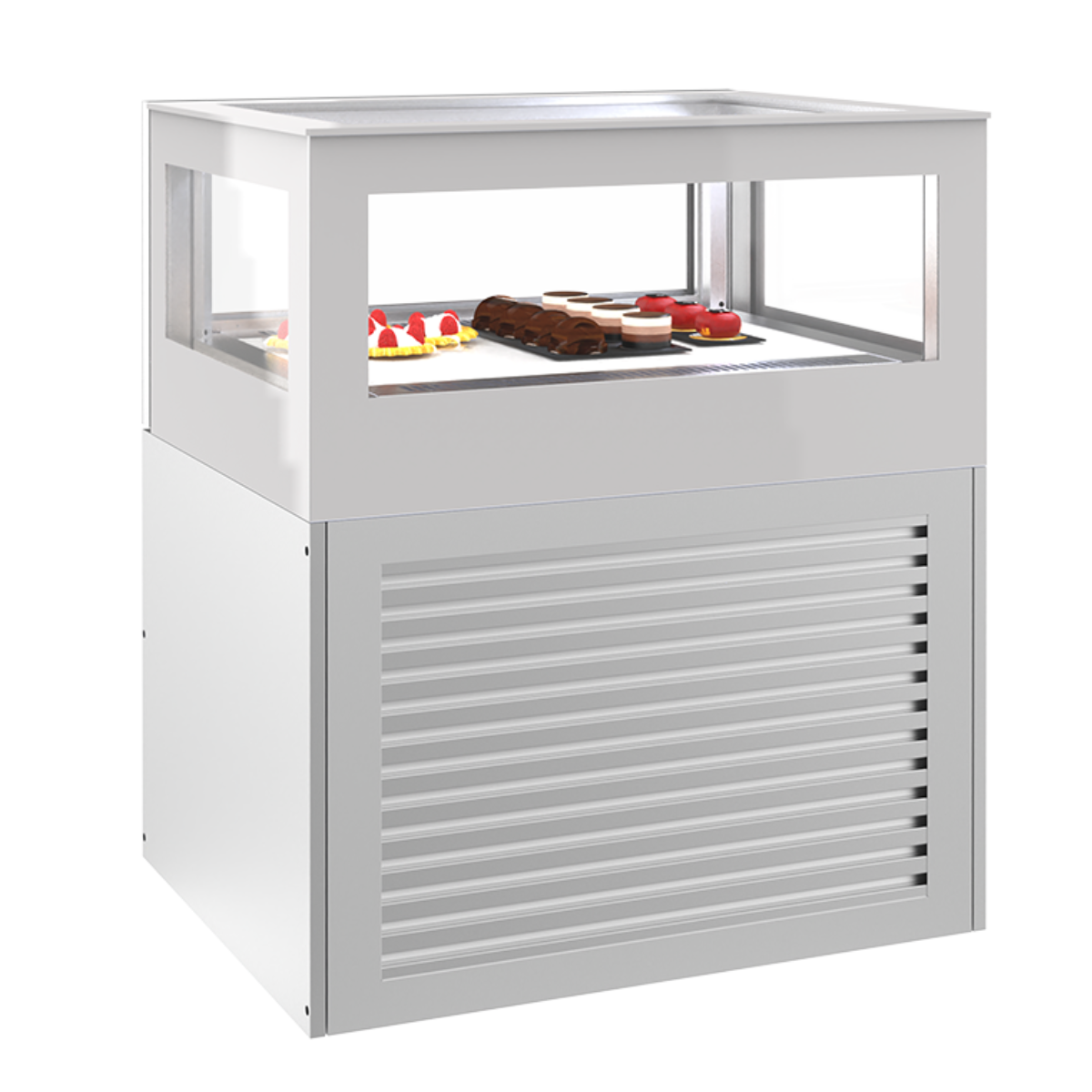 Vitrina frigorifica orizontala, 1 sertar Frenox, ciocolată și praline, inox, 90 LT, 90*70*110 cm - 0