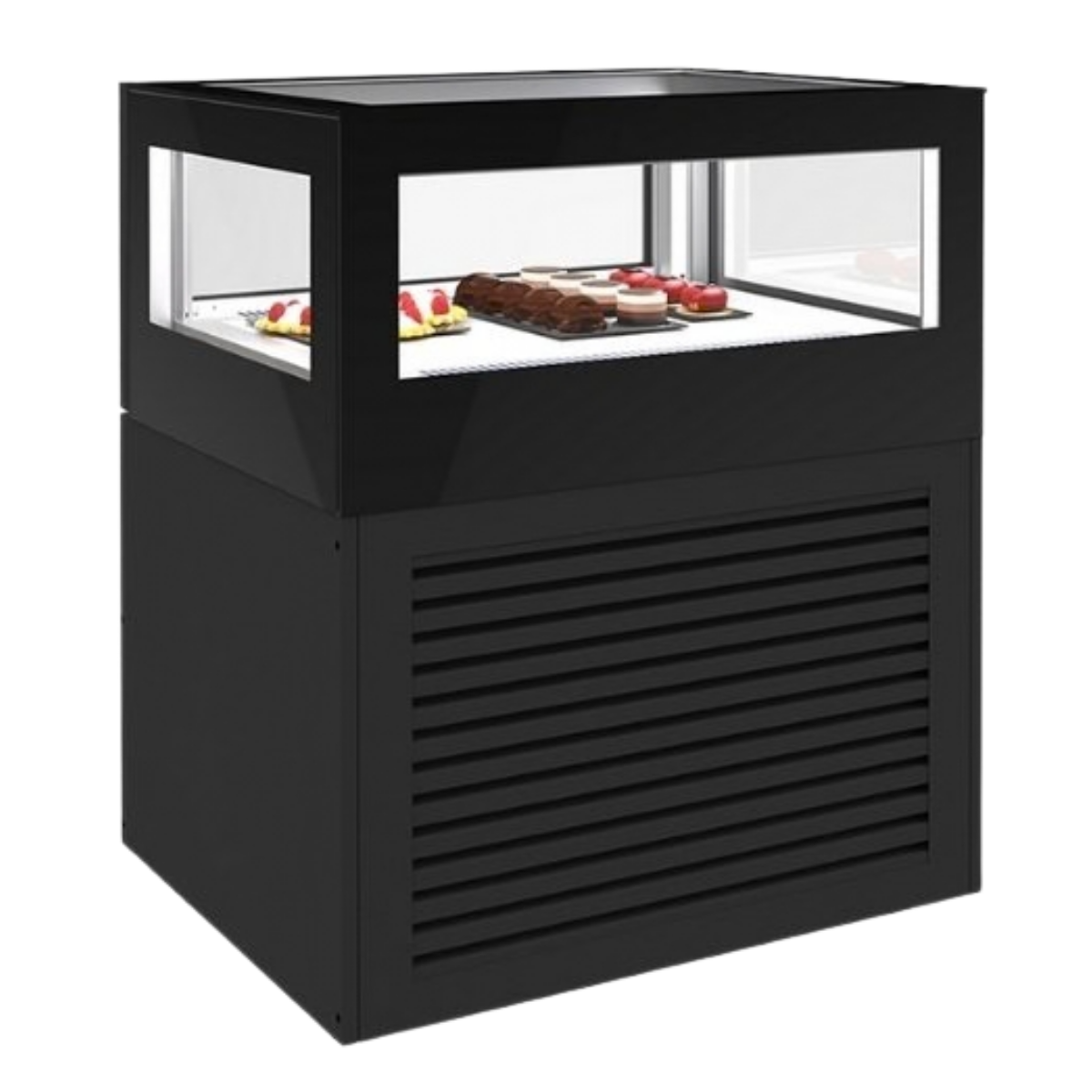 Vitrina frigorifica orizontala, 1 sertar Frenox, sistem racire externa, ciocolata, prajituri si cofetarie, inox, 90 LT, 90*70*110 cm - 0