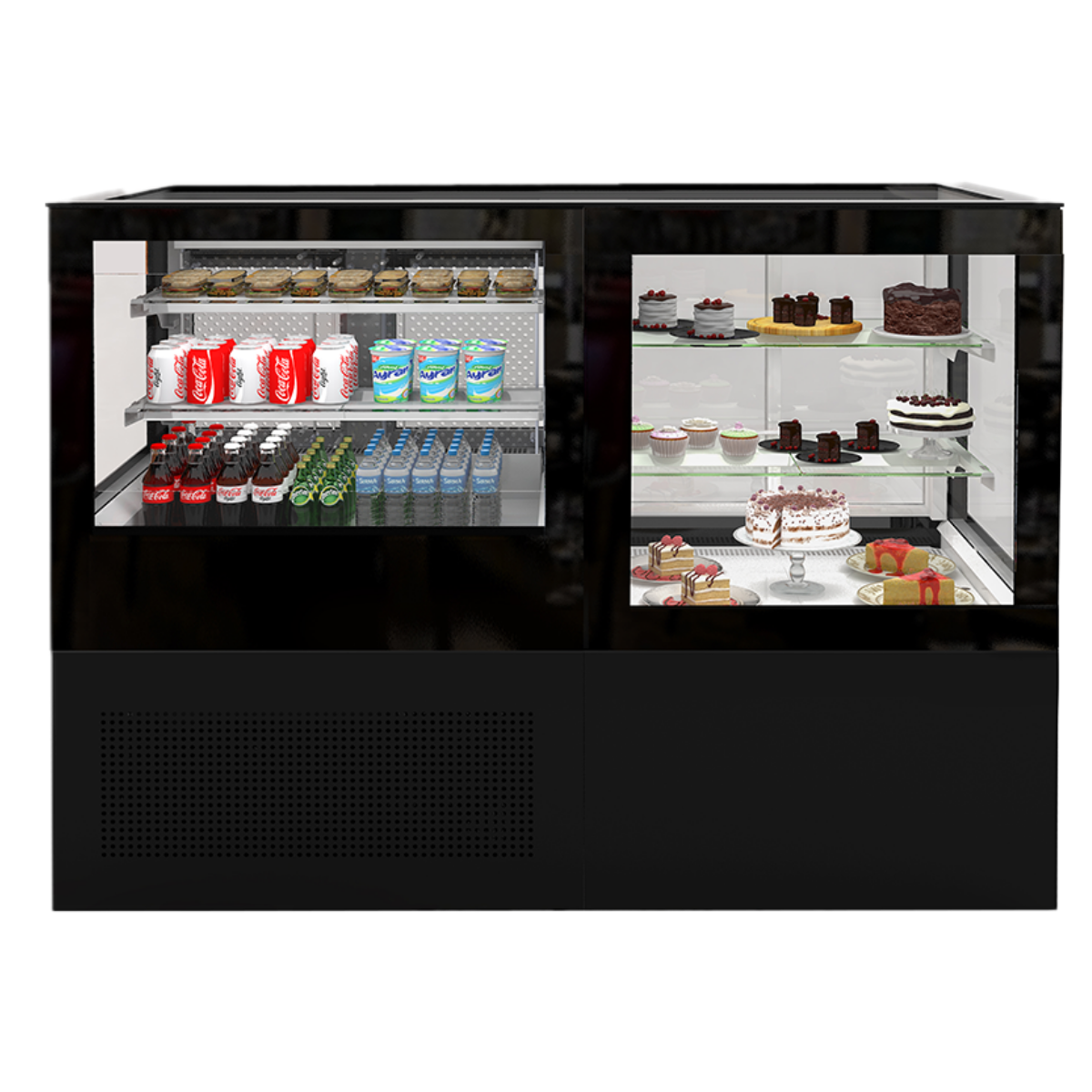 Vitrina frigorifica verticala Frenox, sistem racire extern, deserturi, torturi, prajituri sau sandvisuri, 700Lt, 190*78*130 cm - 0