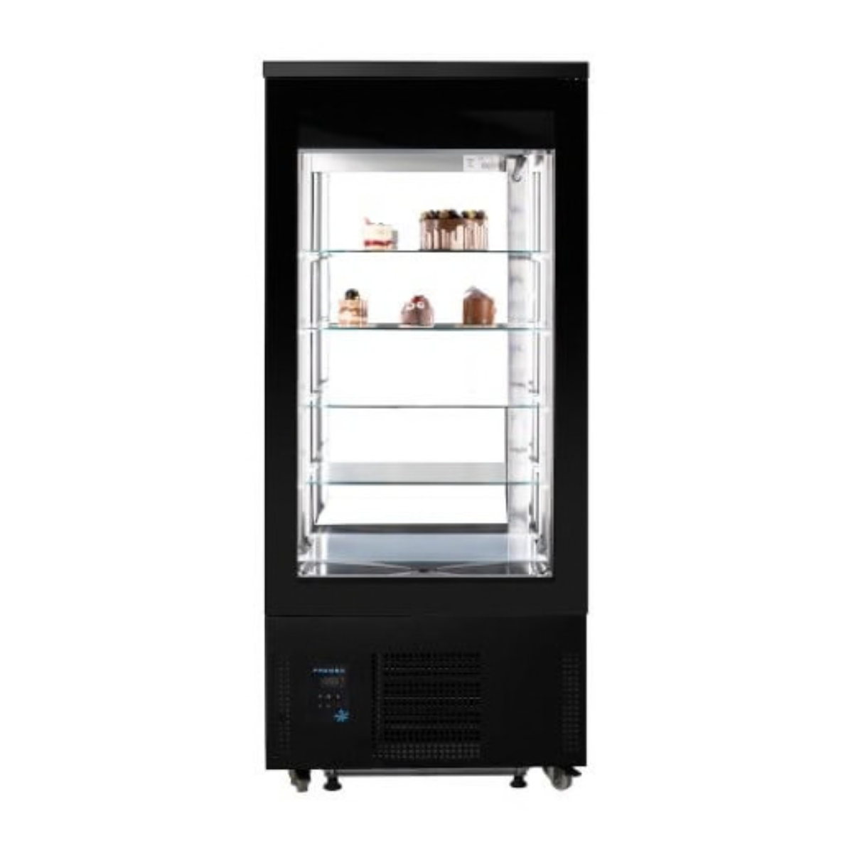 Vitrina frigorifica verticala Frenox, depozitarea si expunerea produselor din ciocolata, 400 Lt, 80*66*187 cm - 0
