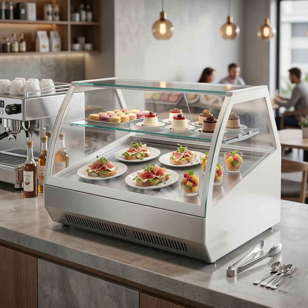 Vitrina frigorifica de banc Artsteel, deserturi, prajituri sau sandvisuri, 100Lt, 74*60*60 cm - 3