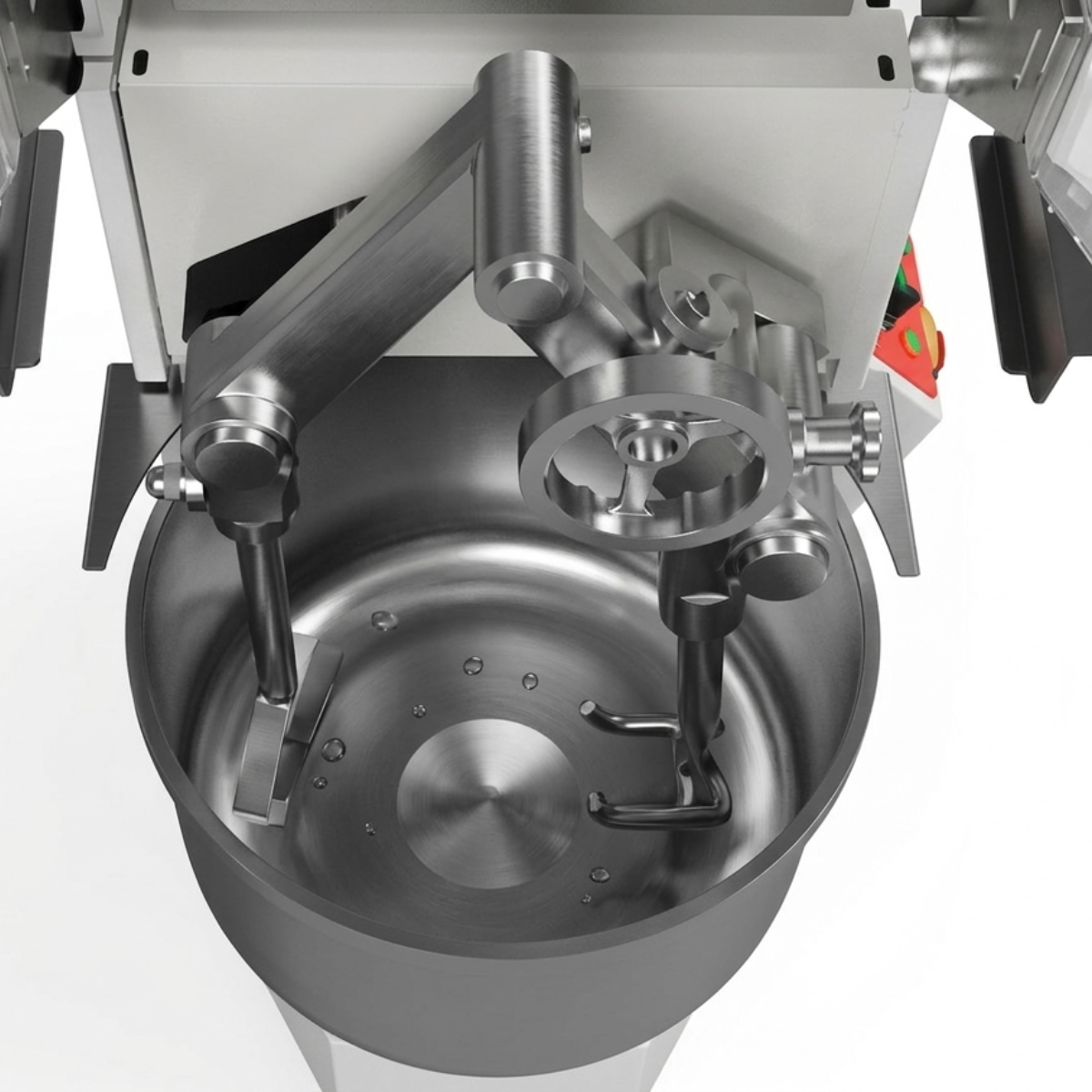 Malaxor profesional pentru aluat cu brat dublu, capacitate 65 LT, inox, 10 viteze variabile, bol fix - 5