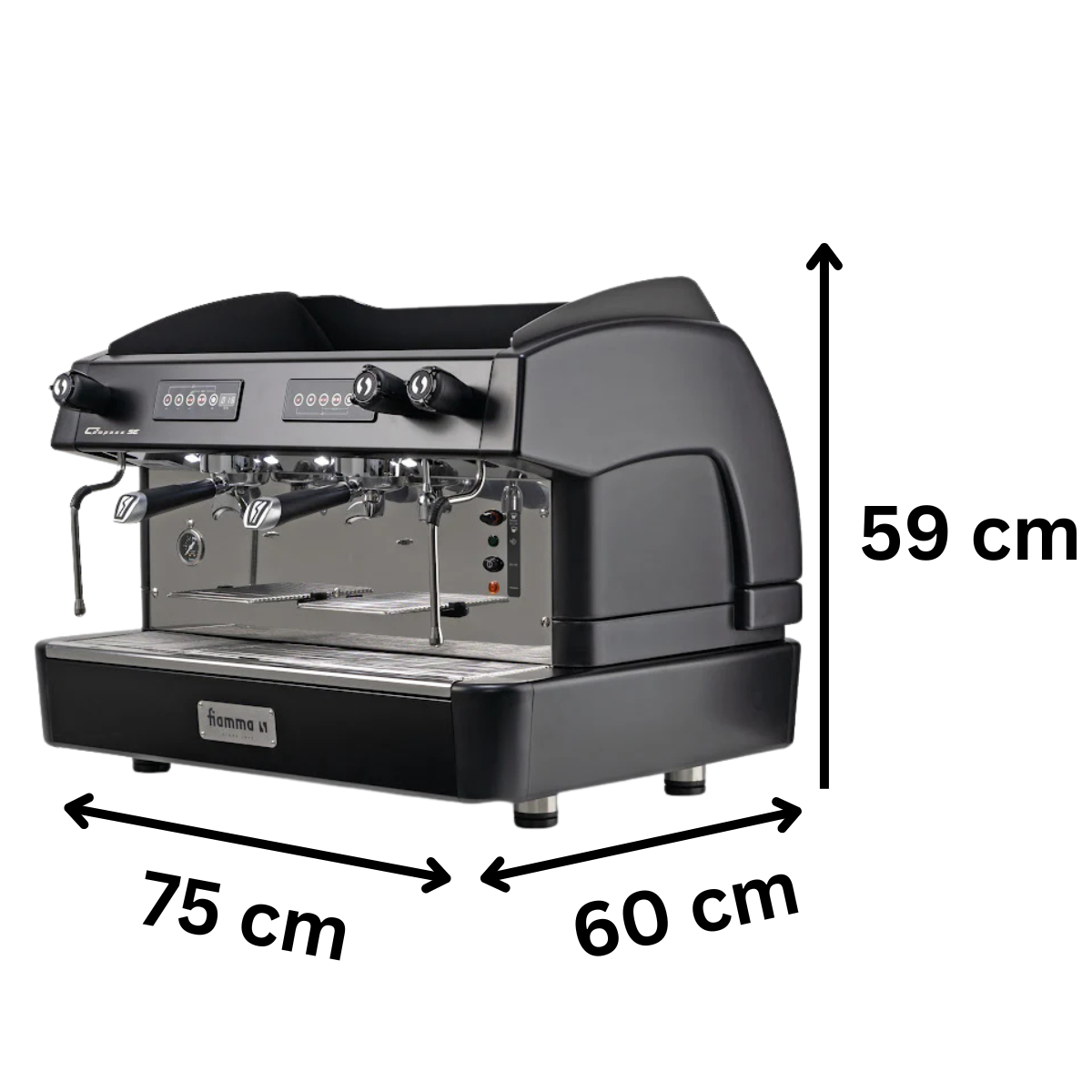Espressor automat FIAMMA 2 grupuri, SE, 2.7 kW, 75*60*59 - 2