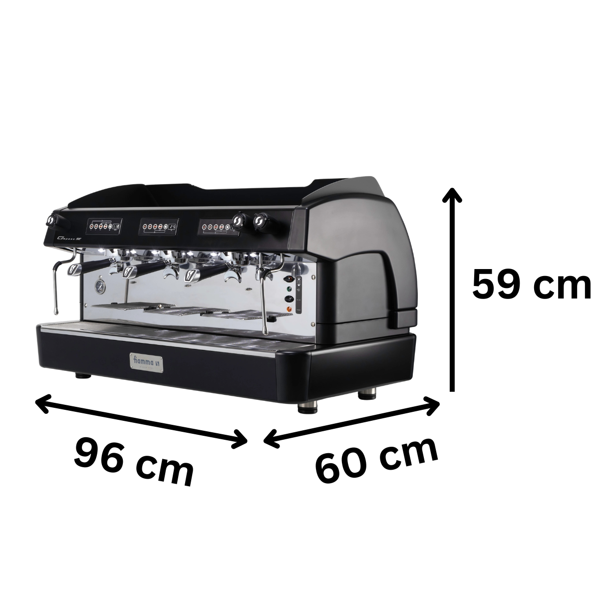 Espressor automat FIAMMA 3 grupuri, SE, 5.2 kW, 96*60*59 cm - 1
