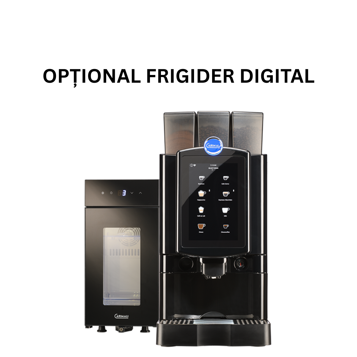 Automat cafea profesional CARIMALI cu 3 compartimente, 1 boabe, 2 solubile - 2