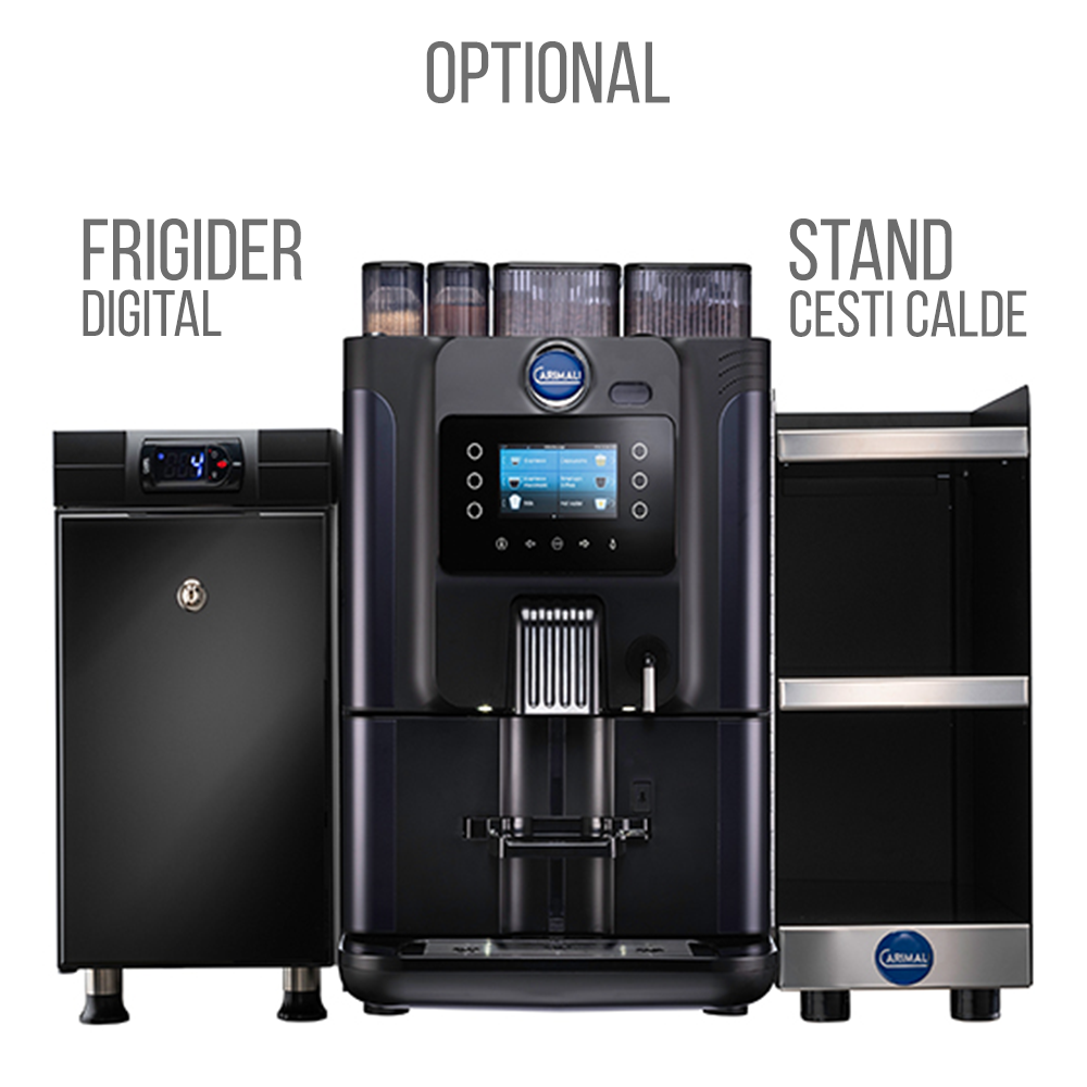 Automat de cafea profesional CARIMALI cu 4 compartimente, 1 boabe, 3 solubile - 1