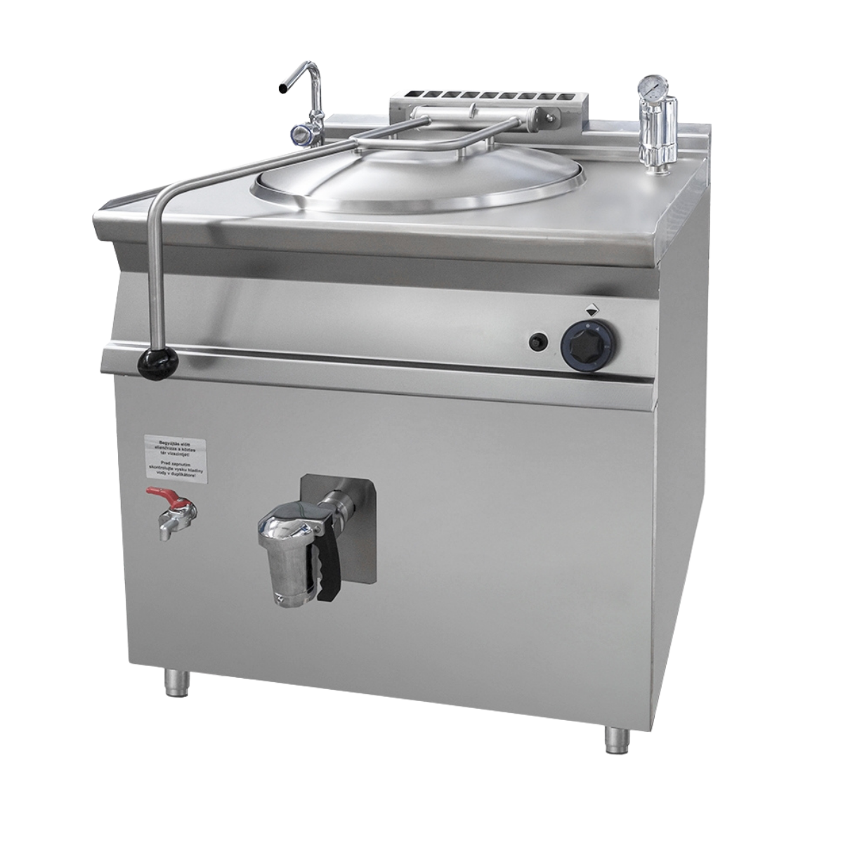 Marmita profesionala pe gaz, 80 Litri, incalzire indirecta, Aprindere Piezo, 12.5 kW, 80*70*90 cm - 0