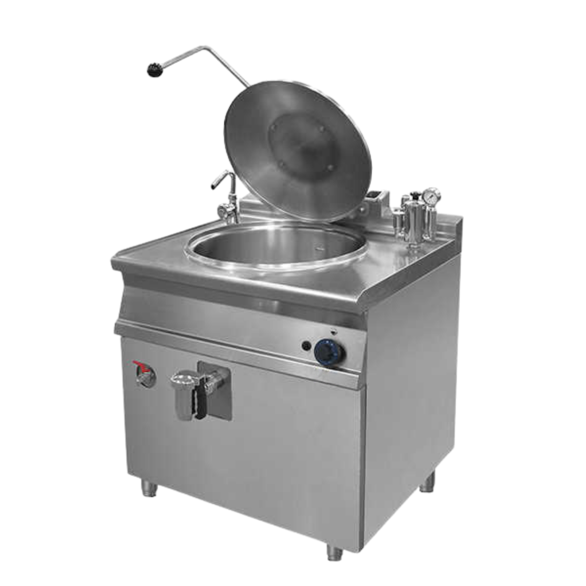 Marmita profesionala pe gaz, 80 Litri, incalzire indirecta, Aprindere Piezo, 12.5 kW, 80*70*90 cm - 2