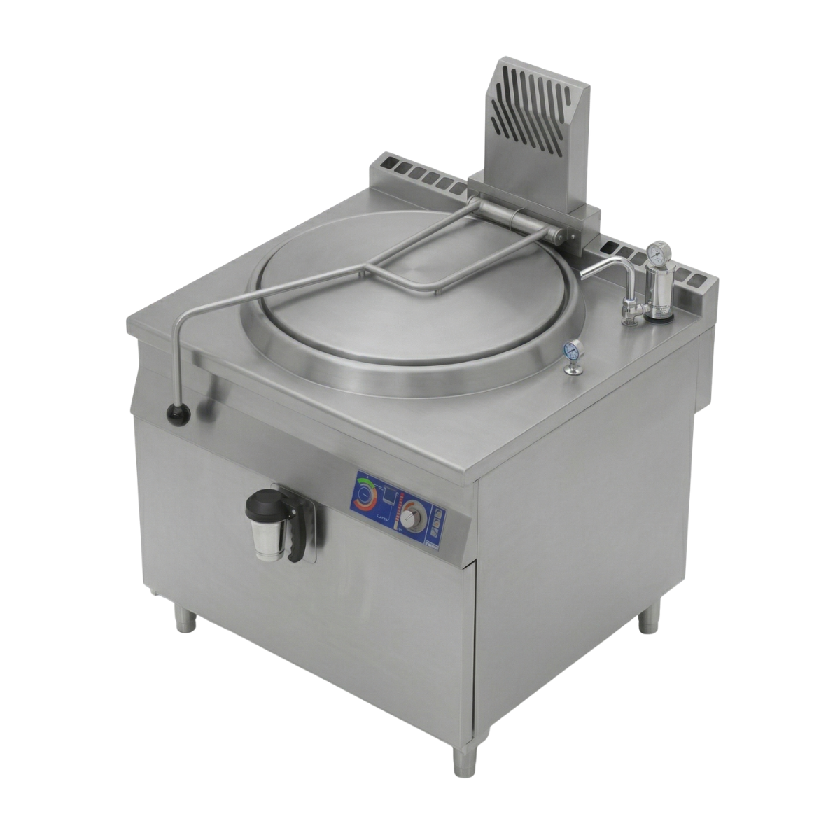 Marmita profesionala pe gaz, 100 Lt, incalzire indirecta, aprindere prin ionizare, 15.5 kW, 90*90*90cm - 3