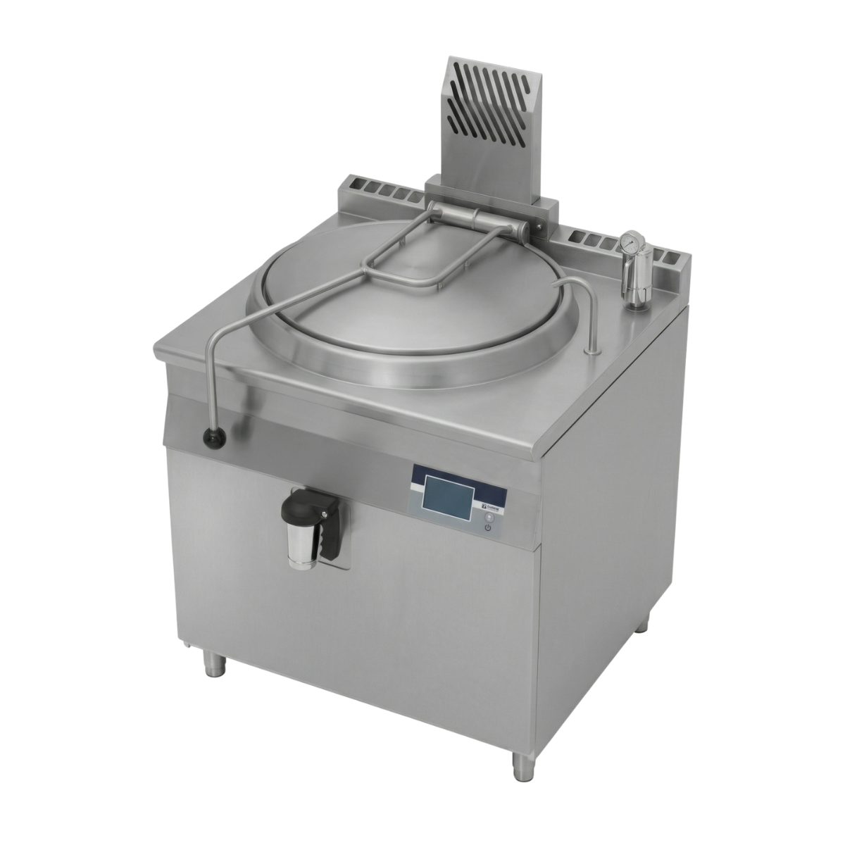 Marmita profesionala pe gaz 100 Lt, Incalzire Indirecta, Ecran Tactil, Aprindere prin Ionizare, 15.5 kW, 90*90*90 cm - 3