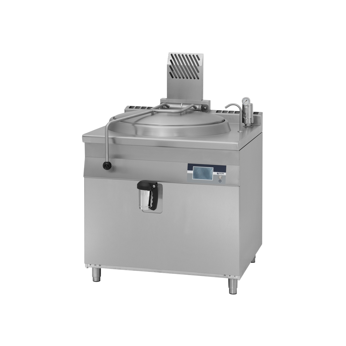 Marmita profesionala pe gaz 150 Lt, Incalzire Indirecta, Ecran Tactil, Aprindere prin Ionizare, 19 kW, 90*90*90 cm - 0