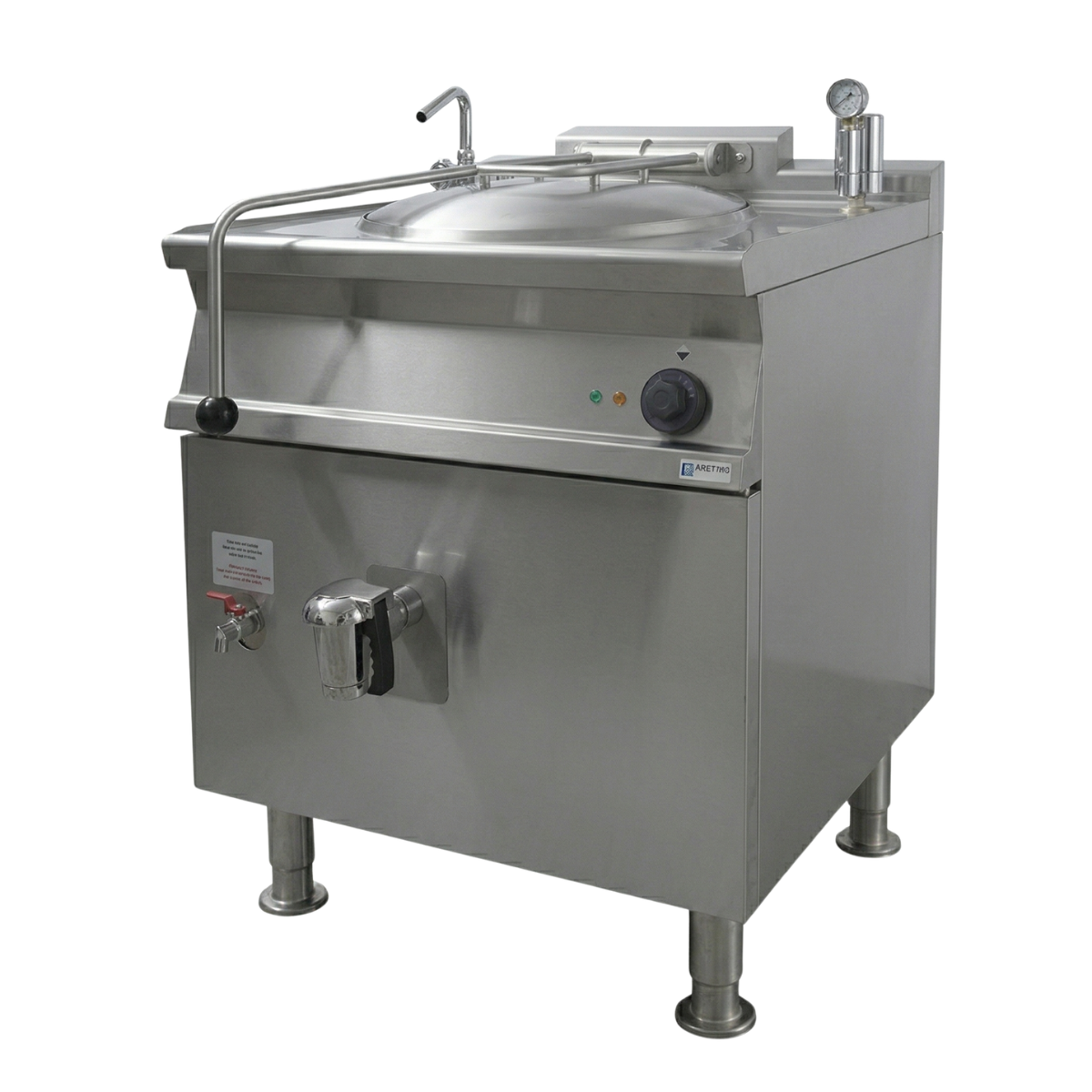 Marmita profesionala electrica 80 Lt, Incalzire Indirecta, Control Clasic, 12 kW, 80*70*90 cm - 4