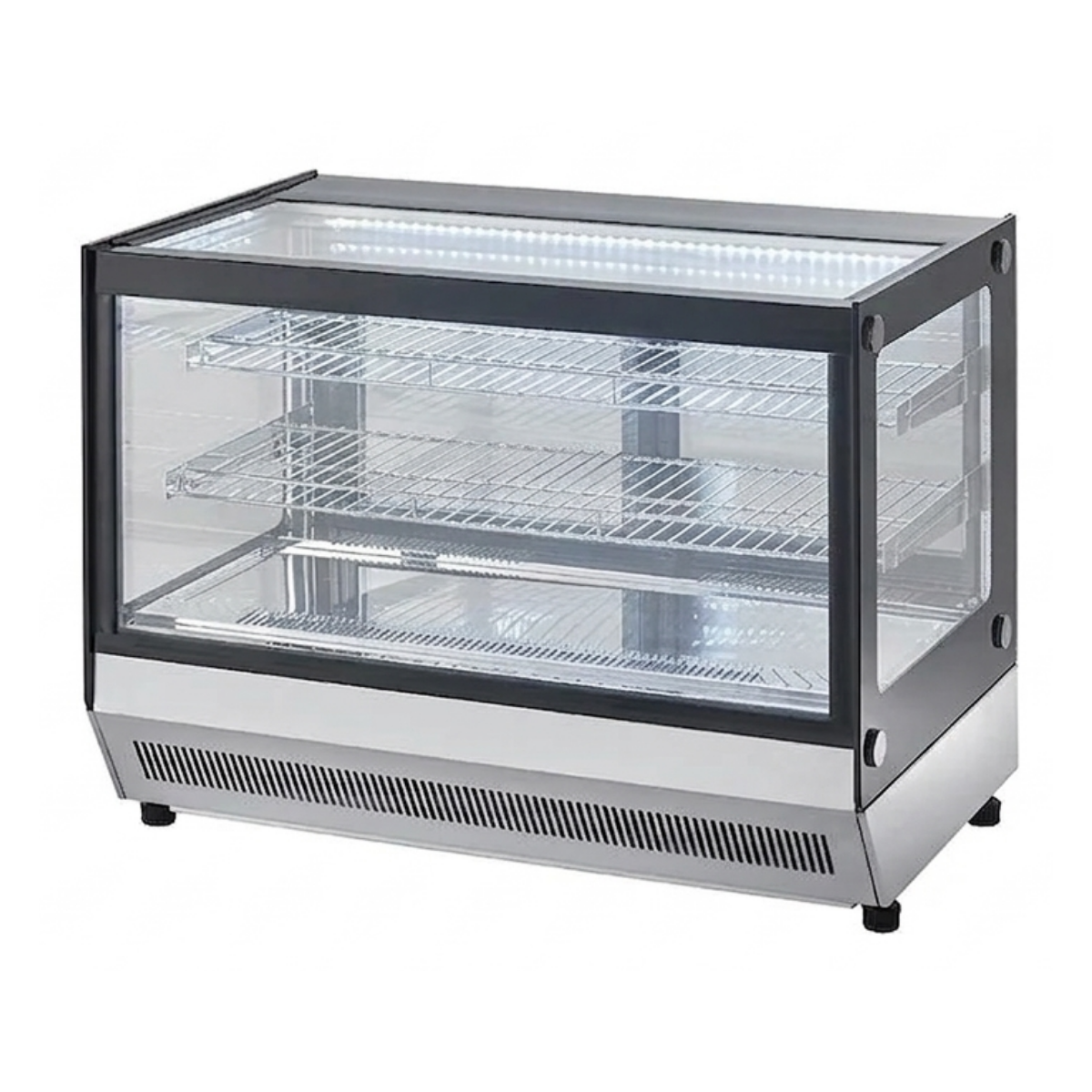 Vitrina frigorifica de banc pentru cofetarii, patiserii, restaurante, cafenele, capacitate 160 litri, temperatura de lucru +2°C … +8°C - 0