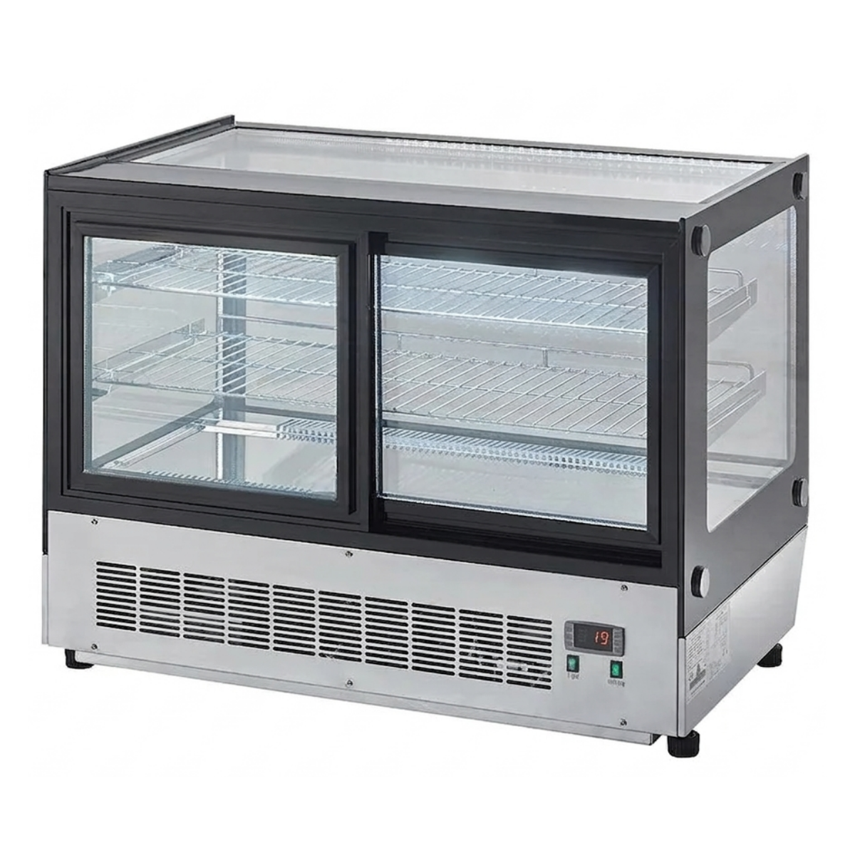 Vitrina frigorifica de banc pentru cofetarii, patiserii, restaurante, cafenele, capacitate 160 litri, temperatura de lucru +2°C … +8°C - 1