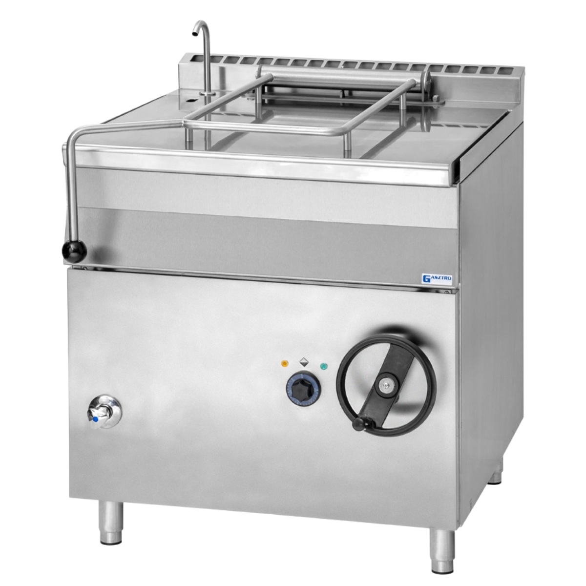 Tigaie basculanta profesionala electrica 80 Lt, Fund Inox, Inclinare Manuala, 12 kW, 80*90*90 mm - 0