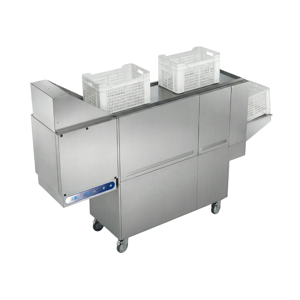 Masina de spalat navete si cosuri tip tunel cu sistem de basculare 100 cosuri/h, 27.3 kW, 272*80*182 cm - 3