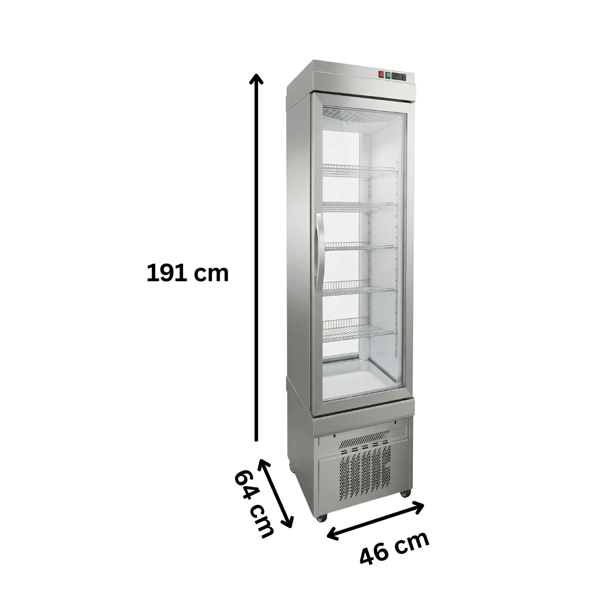 Vitrina frigorifica gelaterie Tekna, temp: -15...-25 °C, racire statica, 250 lt. 46*64*191 cm - 1