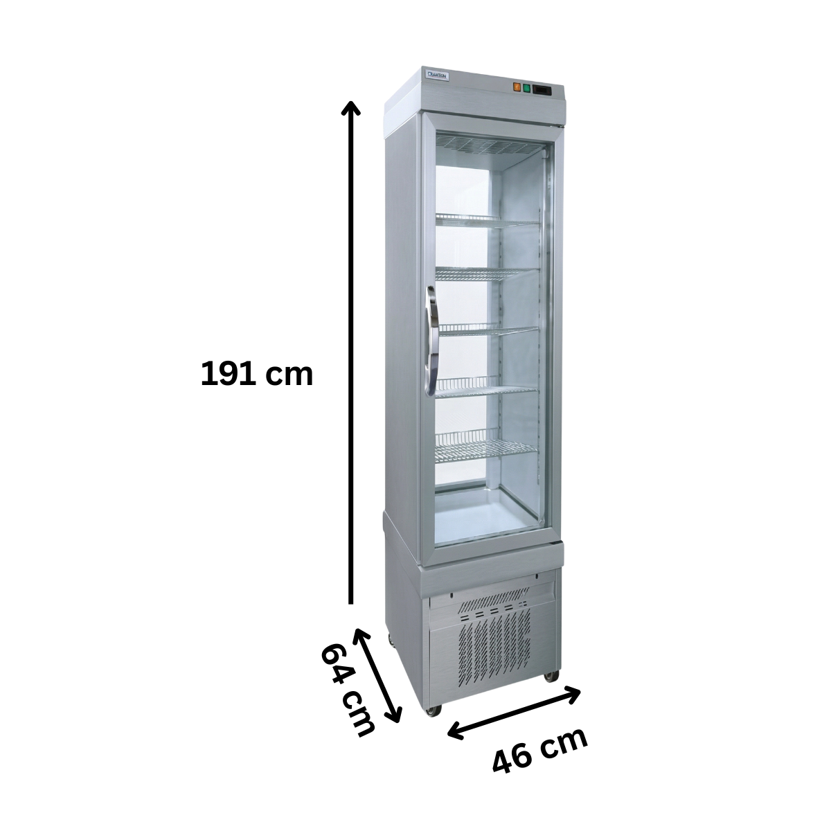 Vitrina frigorifica cofetarie Tekna, temp: -5...+10 °C, racire ventilata No-Frost, 250 lt. 46*64*191 cm - 1