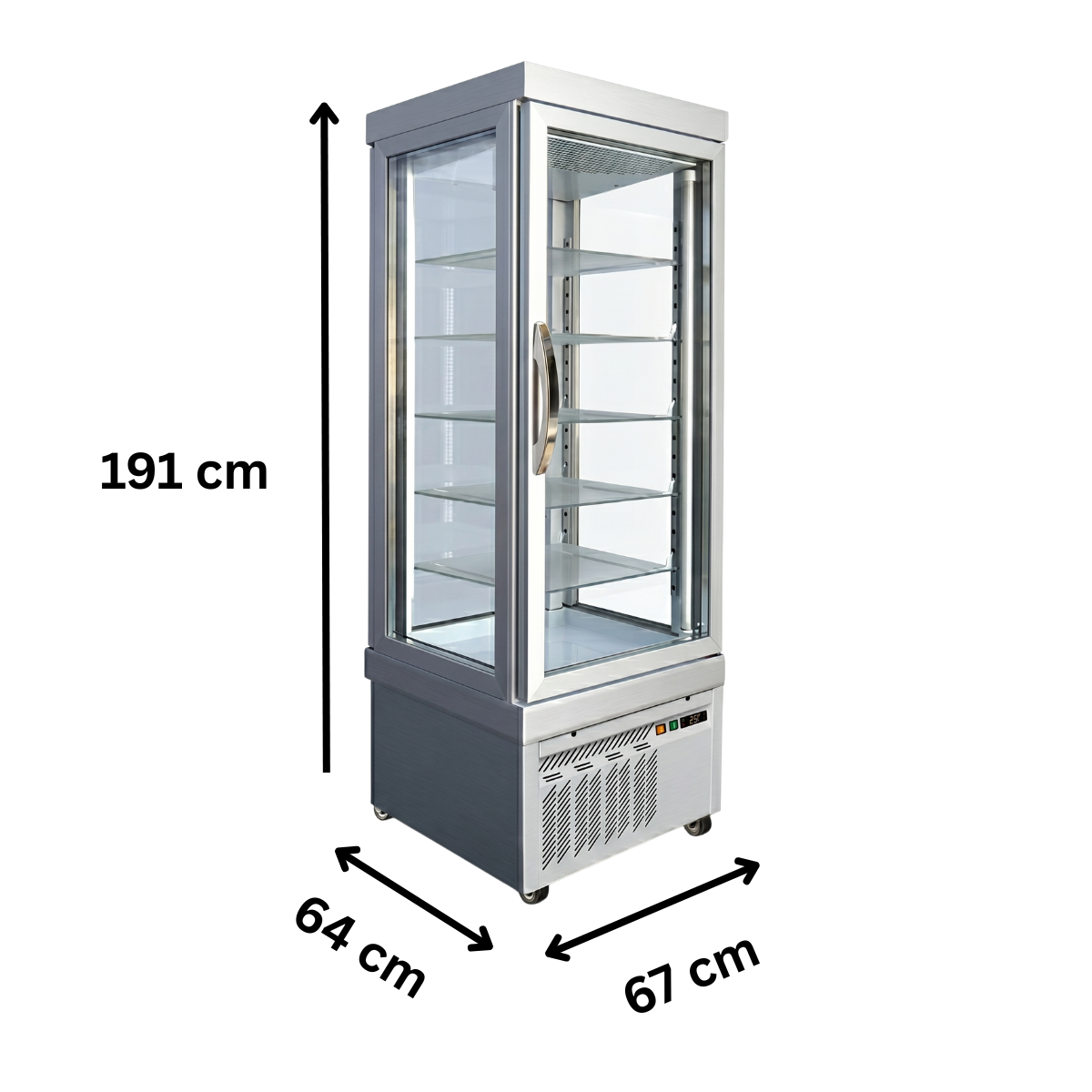 Vitrina frigorifica cofetarie Tekna, temp: +5...-25 °C, racire ventilata, 405 lt. 67*64*191 cm - 1
