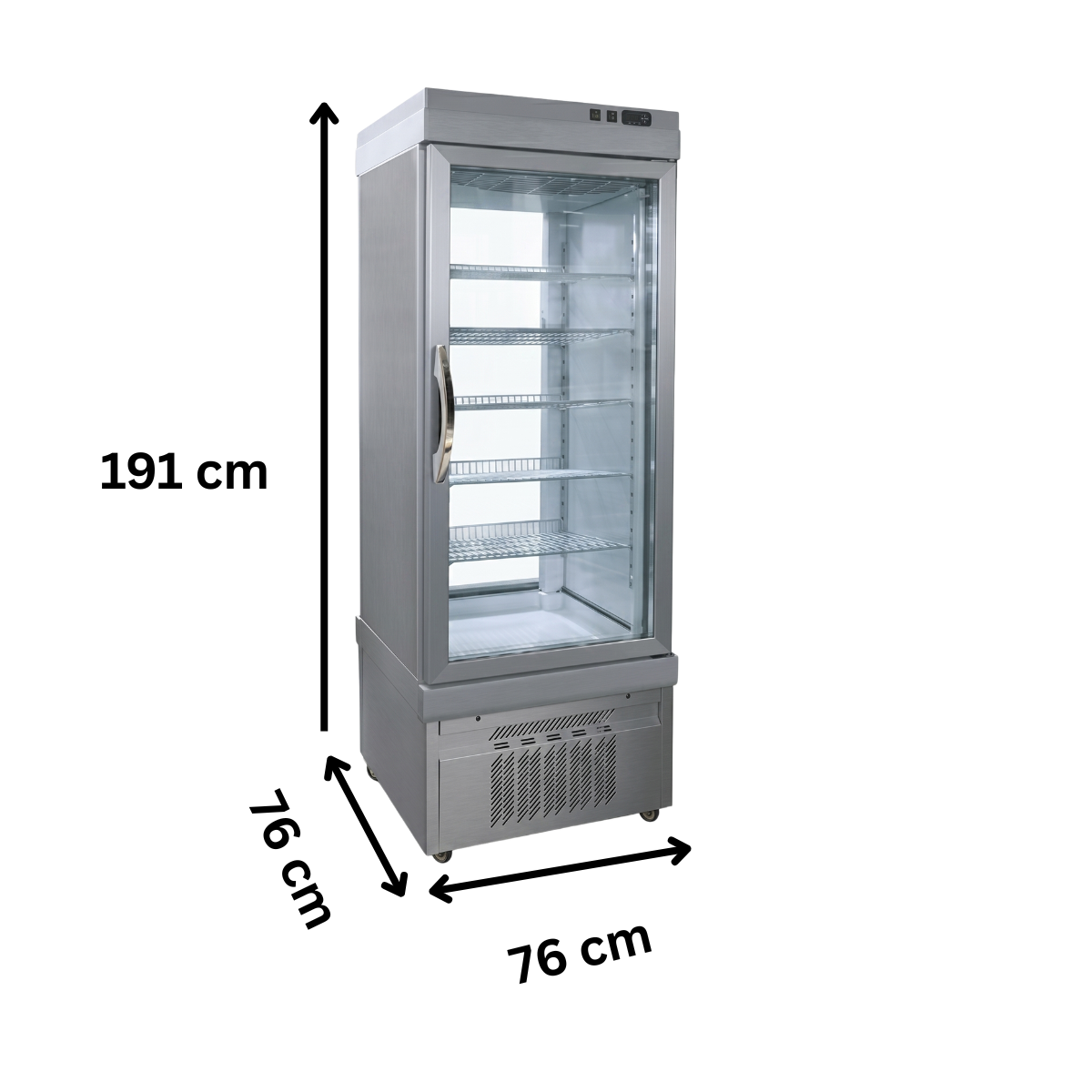 Vitrina frigorifica cofetarie Tekna, temp: -5...+10 °C, racire ventilata no-frost, 530 lt. 76*76*191 cm - 1