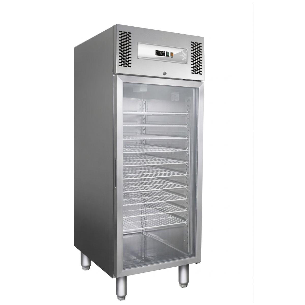 Dulap de congelare vertical pentru gelaterie cu 1 usa, inox, 737 LT, -10°C / -22°C, 10 grilaje, panou de control electronic - 2