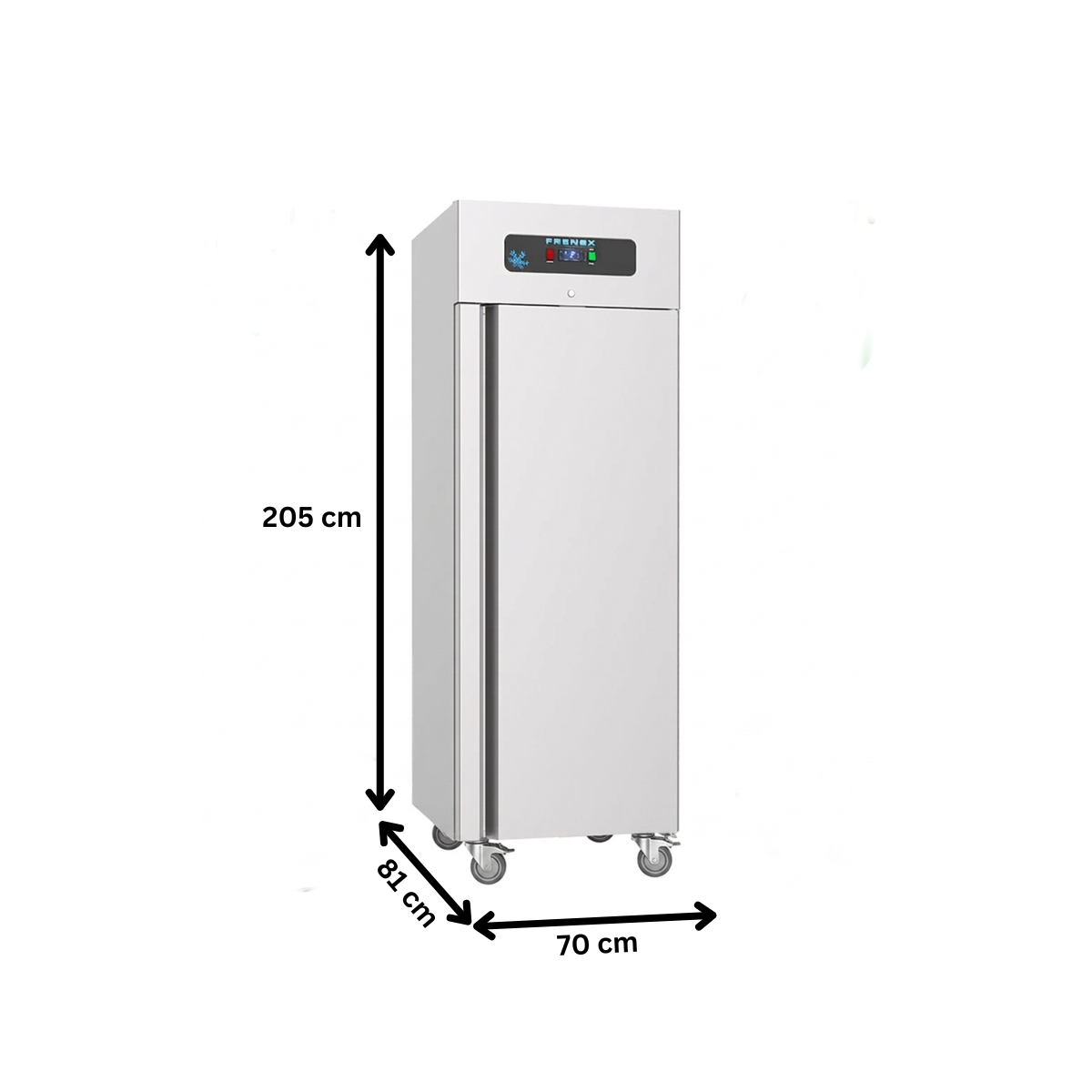Dulap frigorific vertical cu roti, inox, FRENOX cu 1 usa, Eficienta Energetica, 700 lt - 7