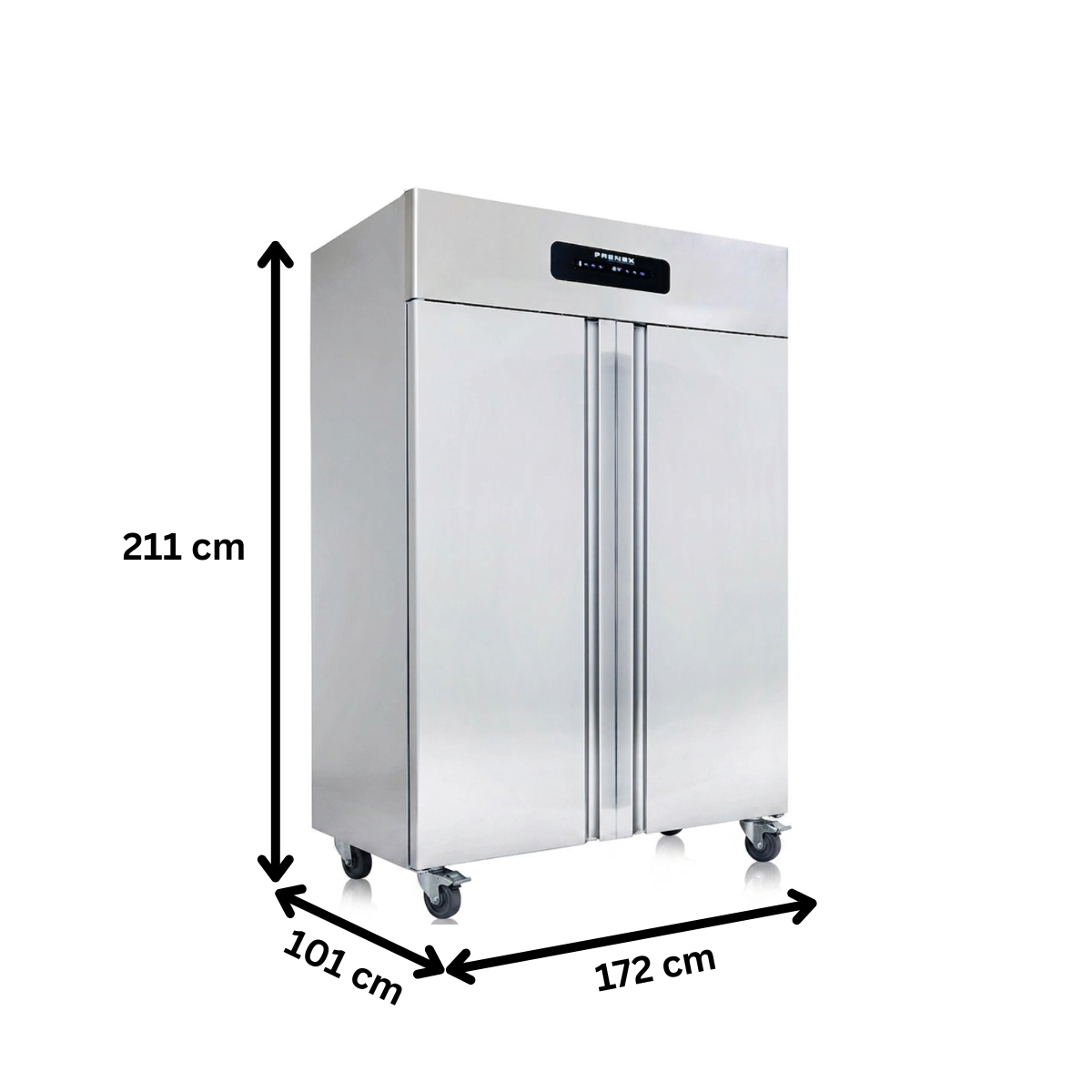 Dulap frigorific vertical FRENOX cu 2 usi, set roti, filtru magnetic, pedala pentru deschiderea usii, 112 tavi 40*60, 1700 lt - 8
