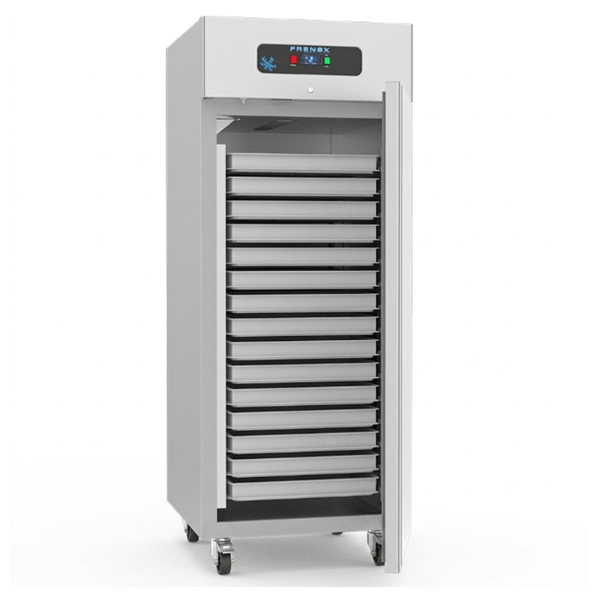 Dulap frigorific vertical FRENOX cu 1 usa, set de roti, filtru magnetic, pedala pentru deschiderea usii, 56 tavi 40*60, 850 lt - 8