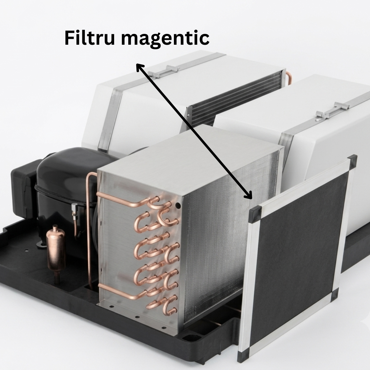 Masa rece FRENOX cu 3 usi, set roti, filtru magenetic, Eficienta Energetica, capcaitate: 474 lt - 5