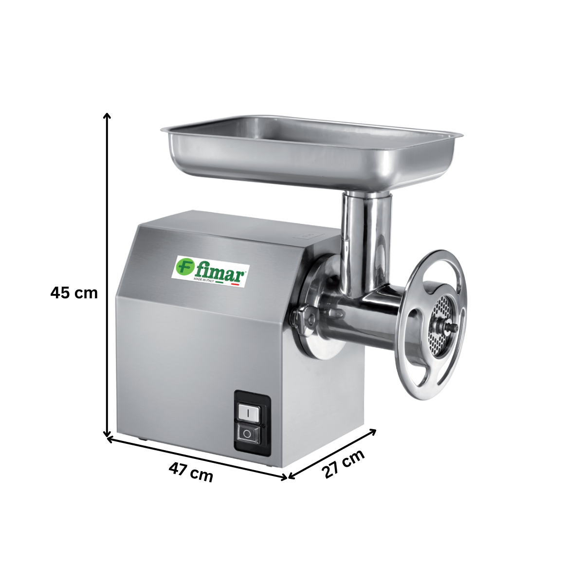 Masina profesionala pentru tocat carne FIMAR ITALIA, aluminiu, 380V, Productivitate: 150 ÷ 250 Kg/h - 7