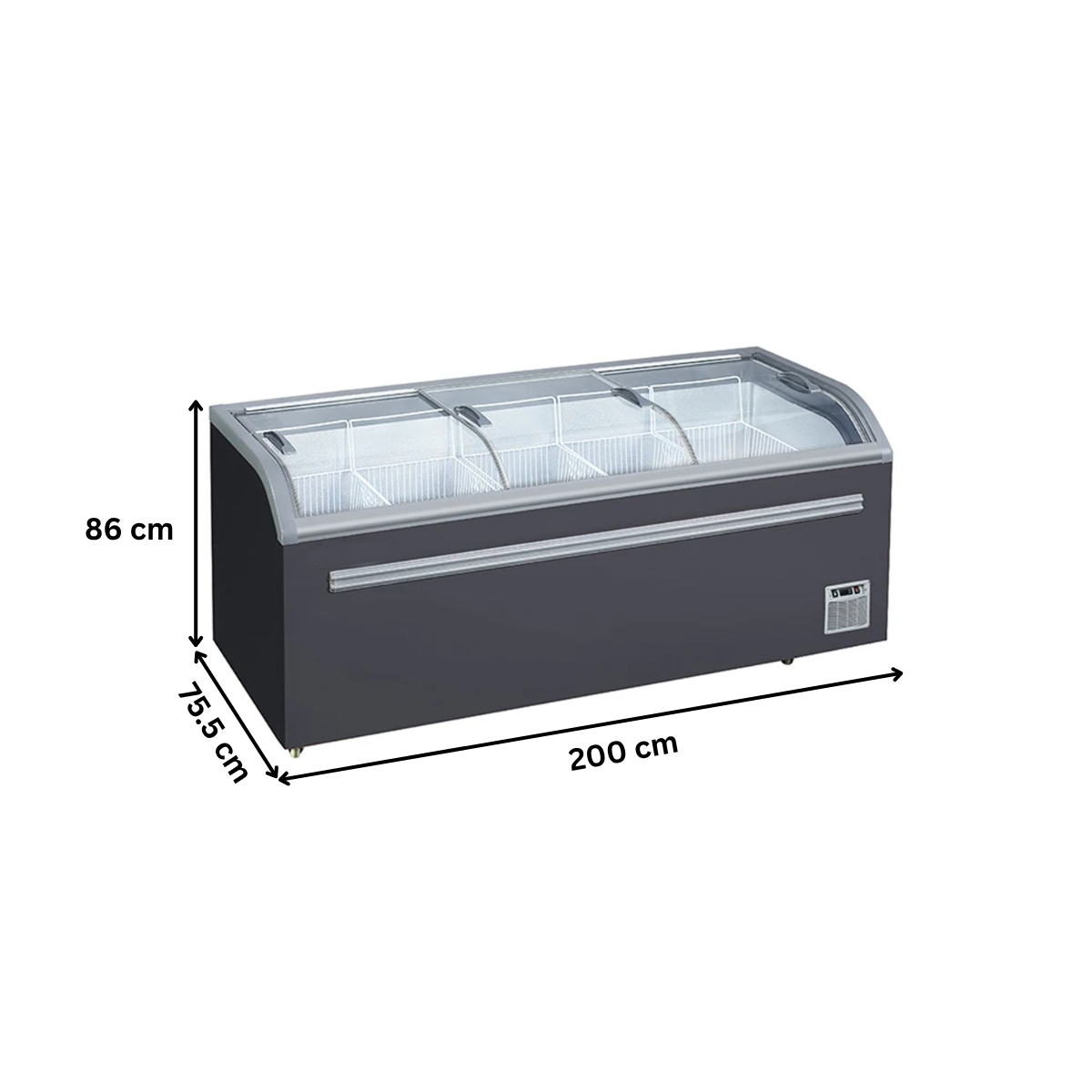 Insula de congelare cu usi glisante, functie duala, capacitate 718 Litri, temperatura de lucru: 0–10 / ≤-18 °C - 3