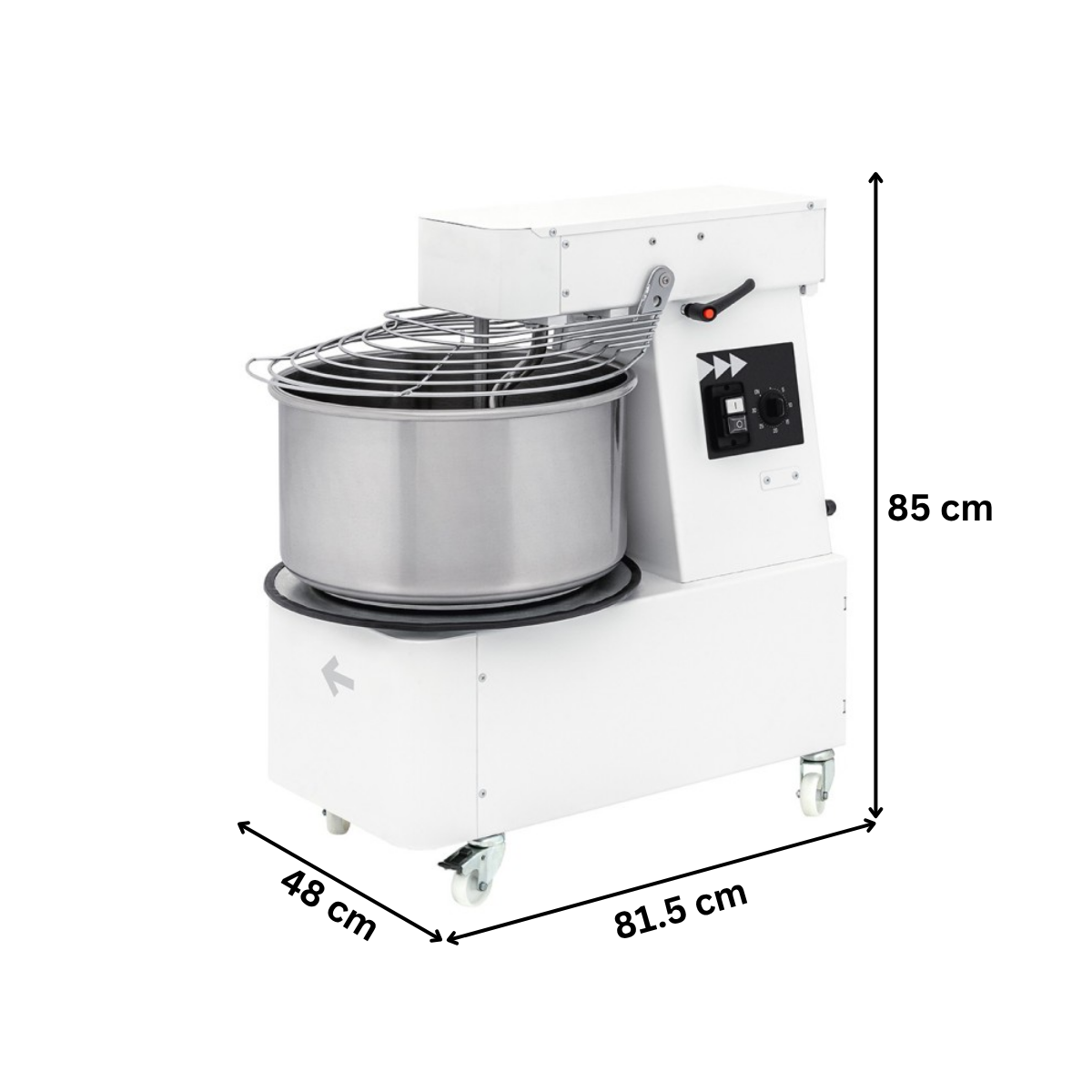 Malaxor aluat PRISMAFOOD ITALIA, Capacitate cuva: 41 Lt, bol detasabil, Capacitate aluat: 32 kg - 9