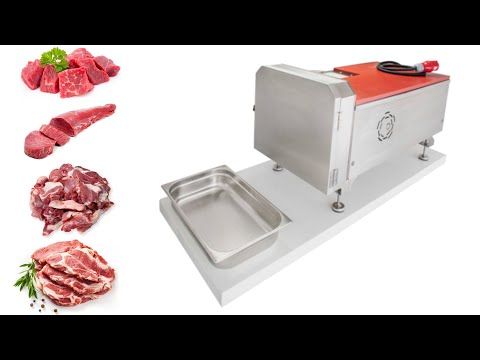 Masina automata de taiat carne cuburi, julienne, fileuri, fasii - 1