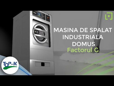 Masina de spalat industriala DOMUS capacitate 11kg si viteza medie de centrifugare, Factor G 200 - 4