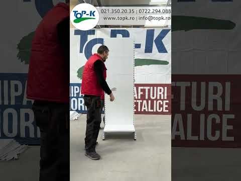 Raft magazin metalic de perete 100*220 baza 50 cm si 4 polite de 40 cm - 10