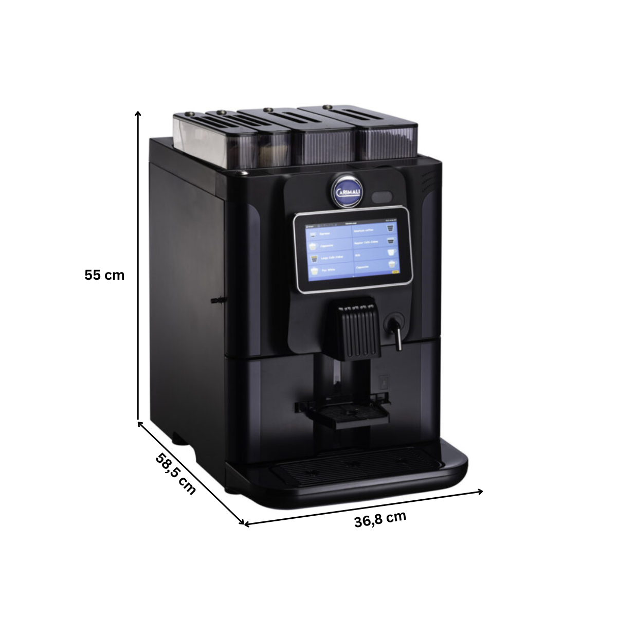 Automat de cafea profesional CARIMALI cu 4 compartimente, capacitate de 100 cafele pe zi - 5