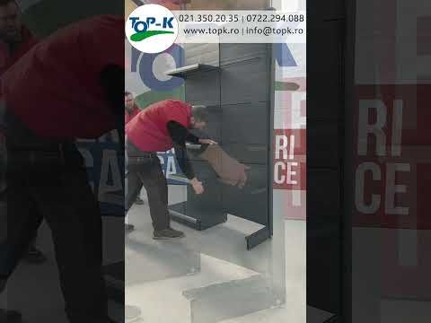 Raft magazin metalic de perete 125*225 baza 50 cm si 4 polite de 40 cm - 4