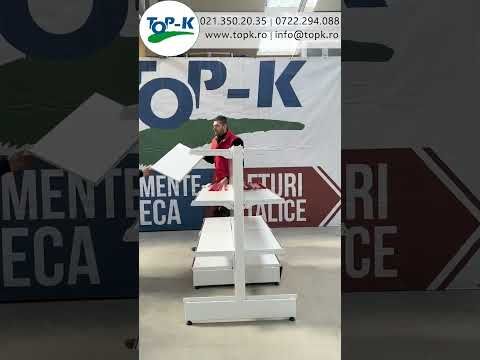 Raft metalic de mijloc (gondola) 100*180 baza 50 cm si 8 polite de 40 cm - 7