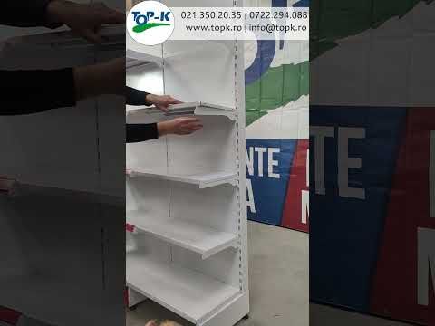 Raft metalic de perete 90*220 baza 40 cm si 4 polite de 30 cm - 6