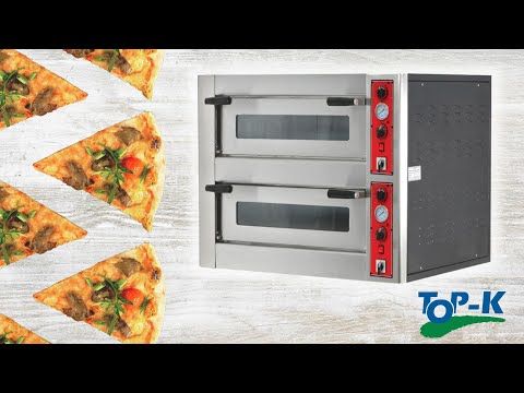 Cuptor profesional pentru pizza, electric, 2 vetre, 5+5 pizza / 30 cm , 119*81*76 cm - 2