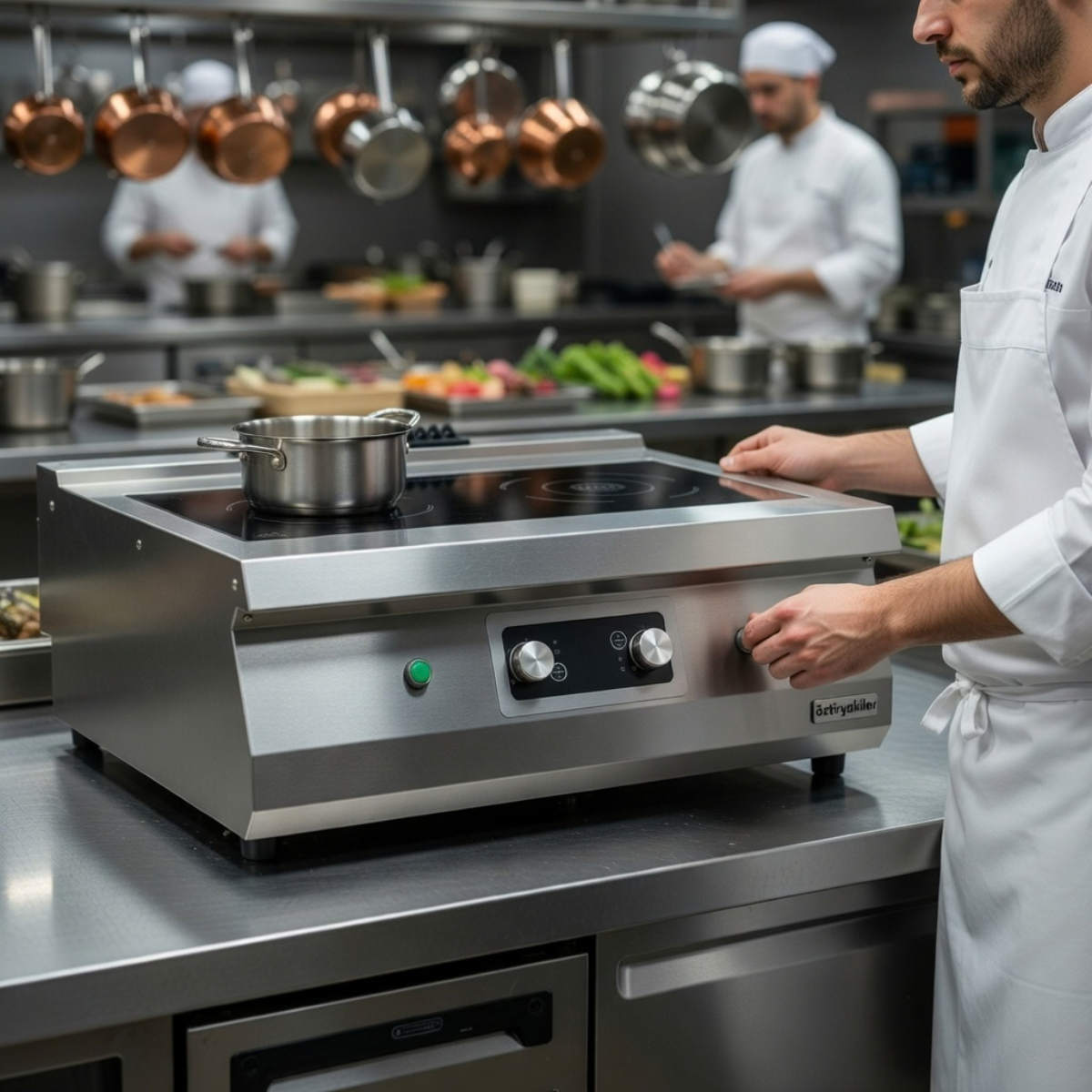 Masina de gatit electrica OZTI, inox, cu inductie, 80*70*28 cm - 4