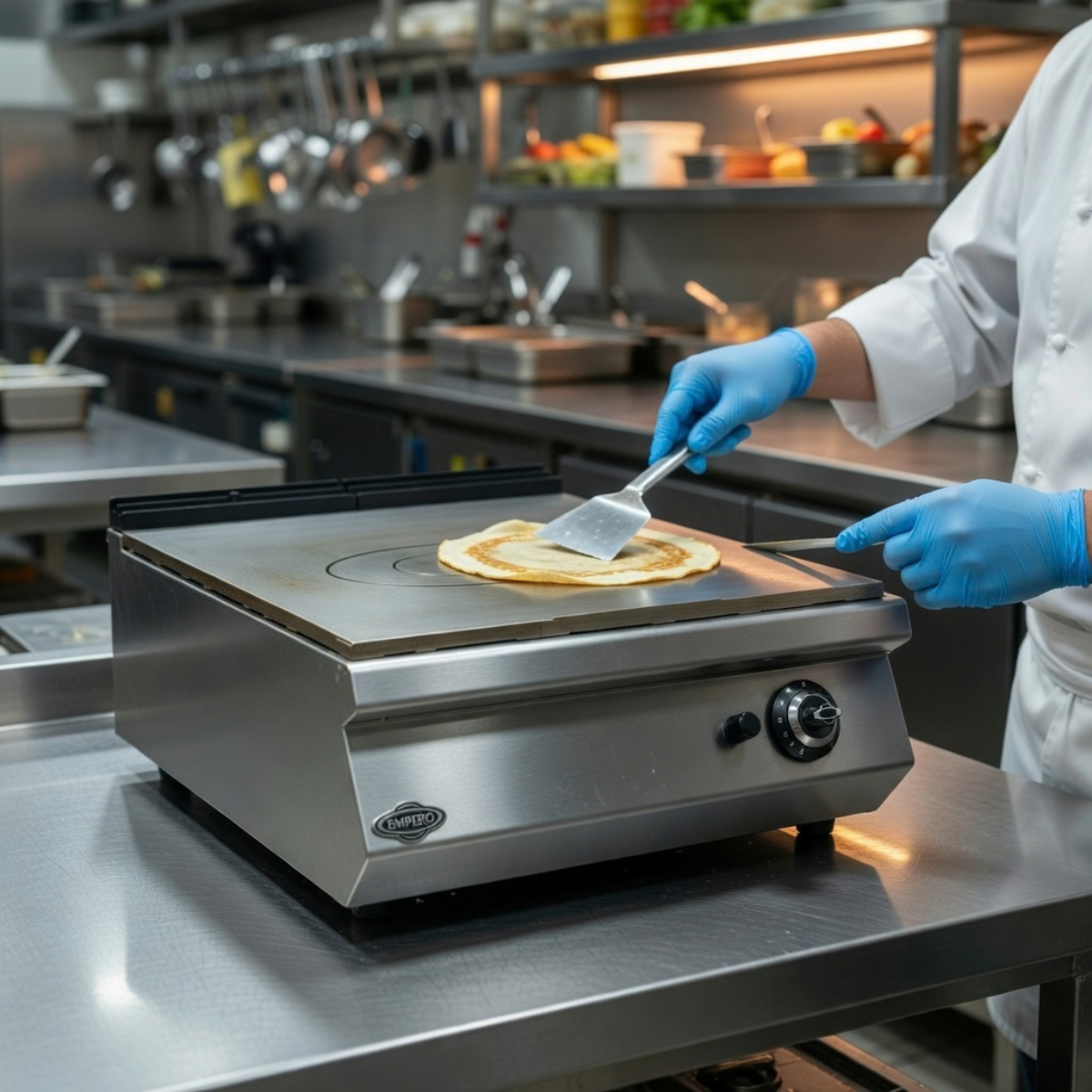 Masina de gatit pe gaz, inox, cu placa radianta PLUS, 80*90*28.5 cm - 2