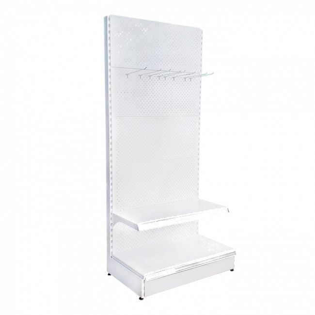 Raft magazin metalic de perete 125*227 baza 50 cm, polita 40 cm si polita 30 cm cu terminal - 1