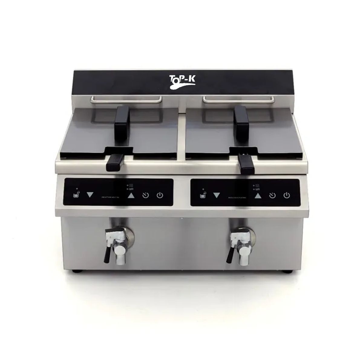 Friteuza dubla cu inductie electrica, capacitate 8+8 litri, panou de control digital - 0