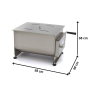Thumbnail Malaxor carne manual inox 43 kg - 7