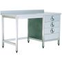 Thumbnail Masa de lucru inox cu 3 sertare 180*70*85 - 1